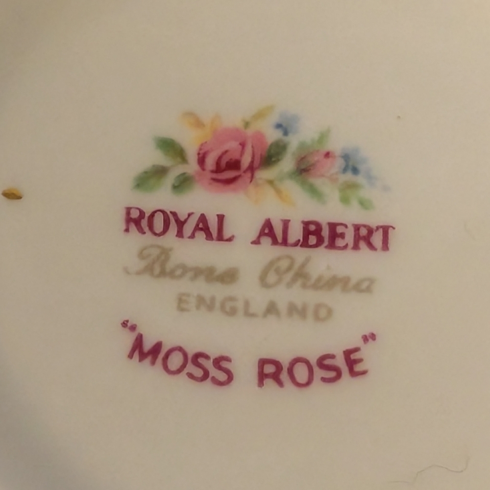 Royal Albert Moss Rose Bone China England Coffee Tea Mugs Cups set, lot of 3 - Picture 7 of 16